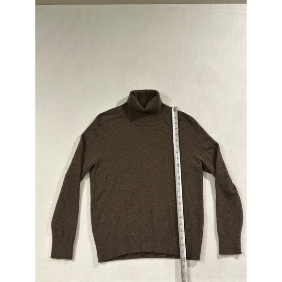 Quince Mongolian Cashmere Turtleneck Sweater Brown Womens Medium - Picture 6 of 8